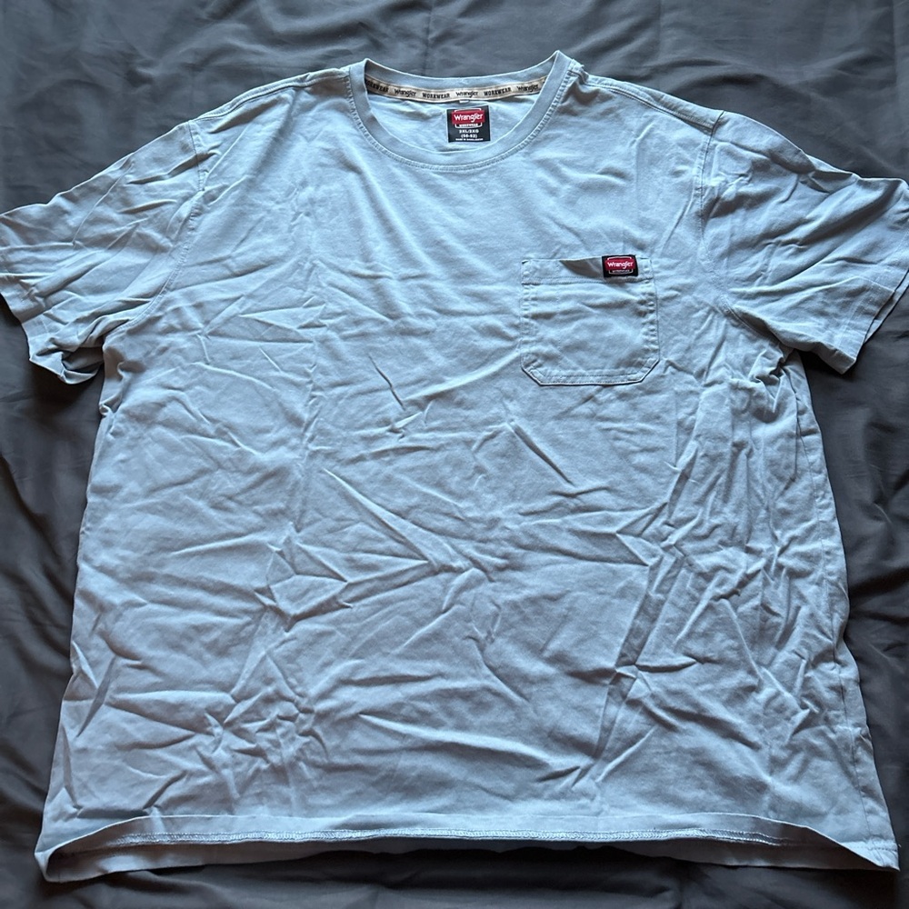 Wrangler Men's Light Blue Pocket T-Shirt